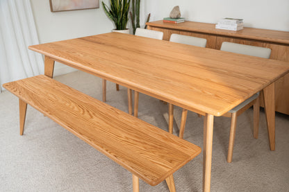 Layla Oak Hardwood Dining Table - Made in Australia