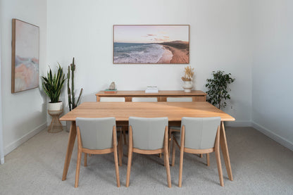 Layla Oak Hardwood Dining Table - Made in Australia