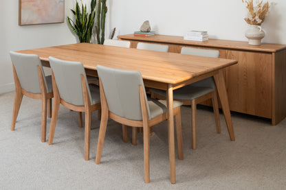 Layla Oak Hardwood Dining Table - Made in Australia