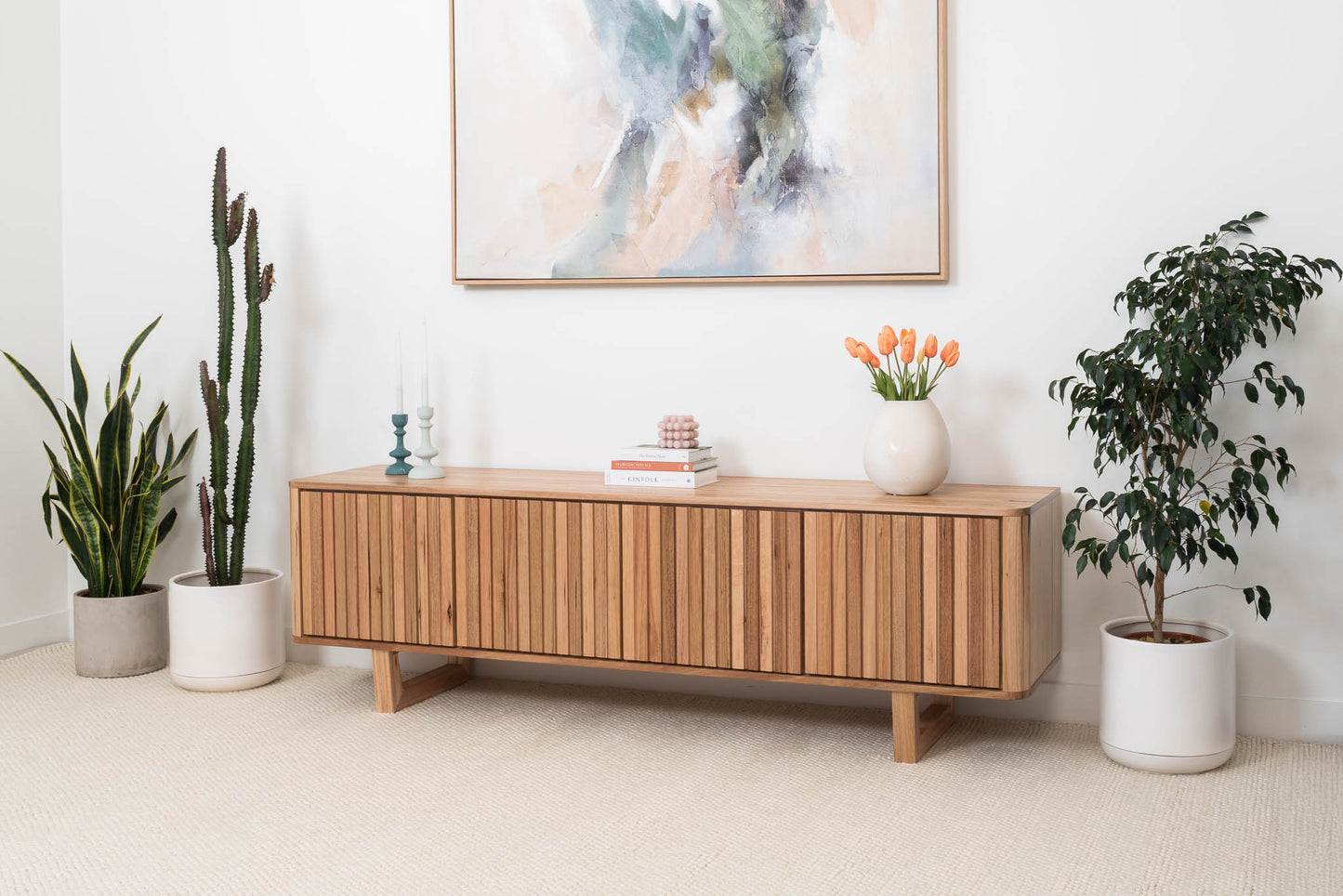 Dion Solid Australian Hardwood Entertainment Unit - Made in Australia