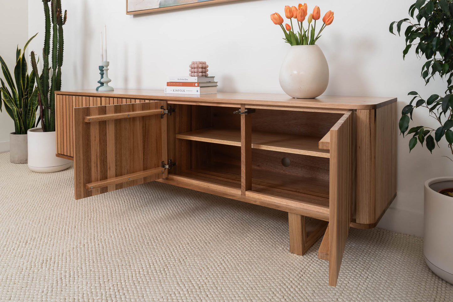 Dion Solid Australian Hardwood Entertainment Unit - Made in Australia