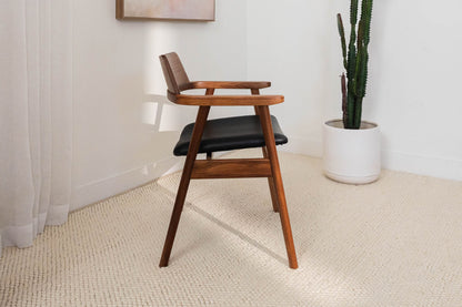 Muri Australian Hardwood Dining Chair - Black PU