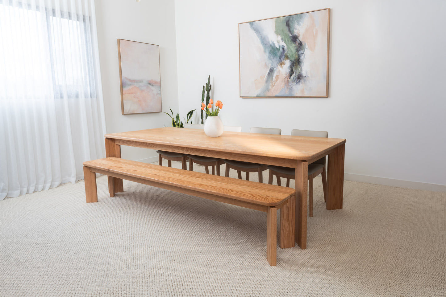 Genesis Oak Dining Table - Made in Australia