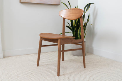 Lotus Solid Blackbutt Dining Chair Solid Seat