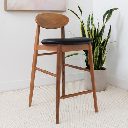 Lotus Solid Australian Blackbutt Hardwood Bar Stool