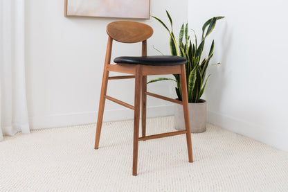 Lotus Solid Australian Blackbutt Hardwood Bar Stool