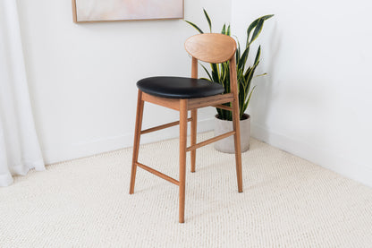 Lotus Solid Australian Blackbutt Hardwood Bar Stool