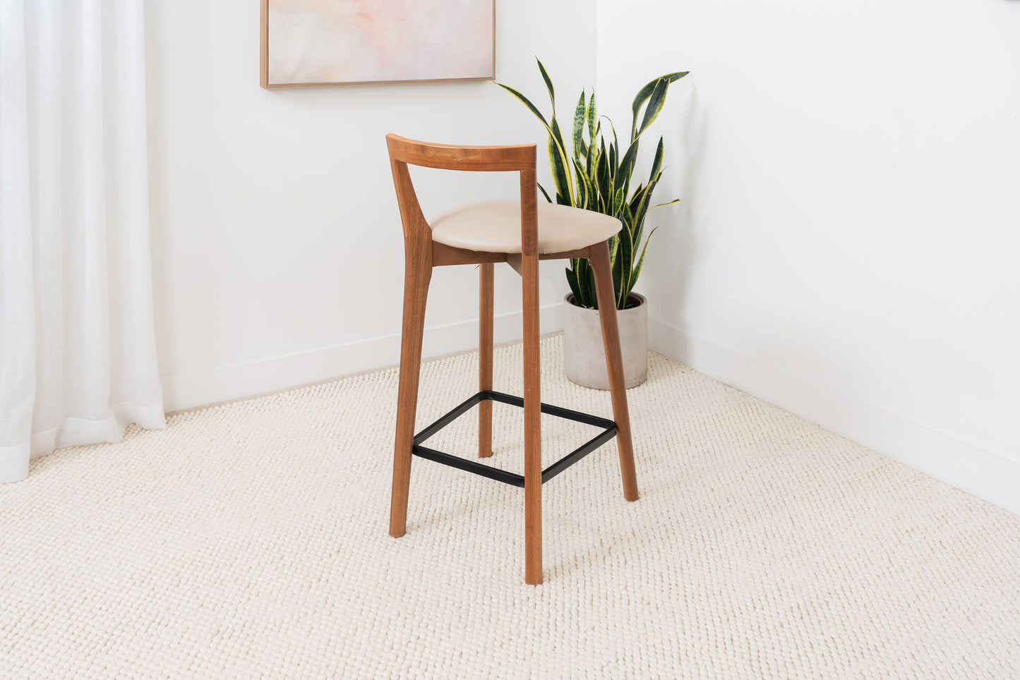 Oslo Solid Australian Messmate Hardwood Bar Stool