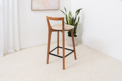 Oslo Solid Australian Messmate Hardwood Bar Stool