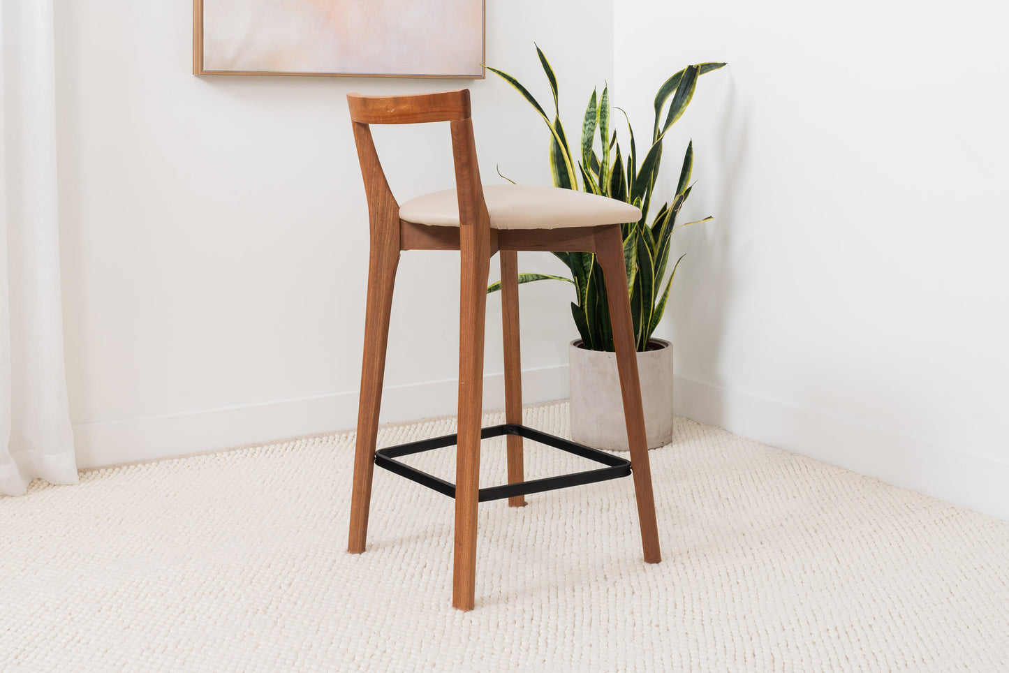 Oslo Solid Australian Messmate Hardwood Bar Stool