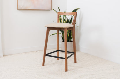 Oslo Solid Australian Messmate Hardwood Bar Stool