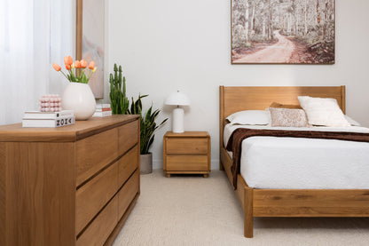 Solara Haven Solid American Oak Bed Frame