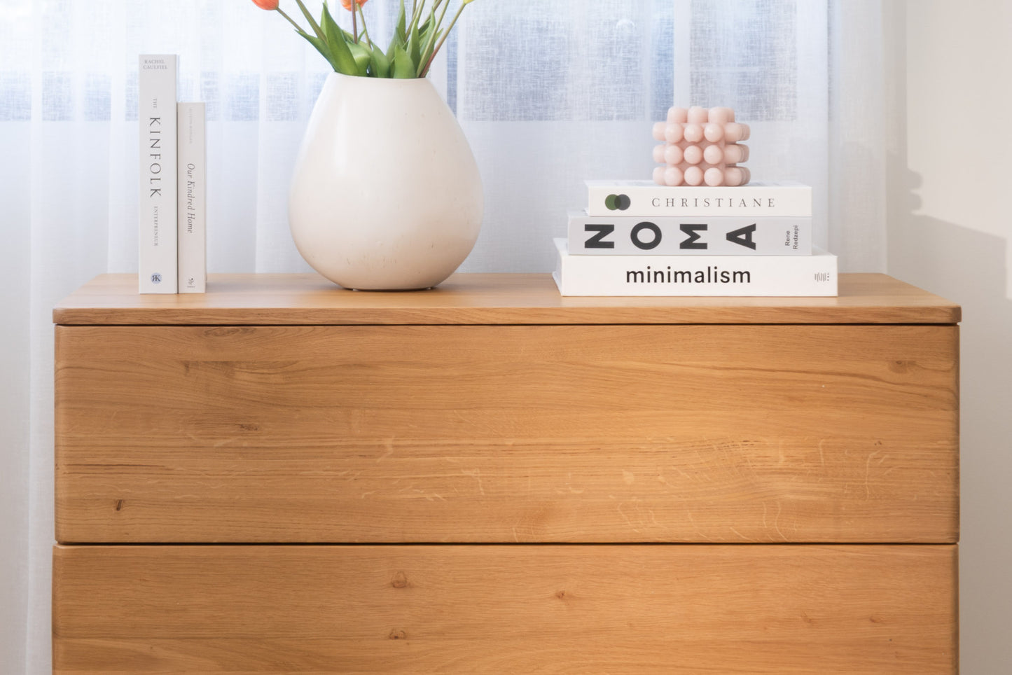 Solara Eclipse Solid American Oak Tallboy