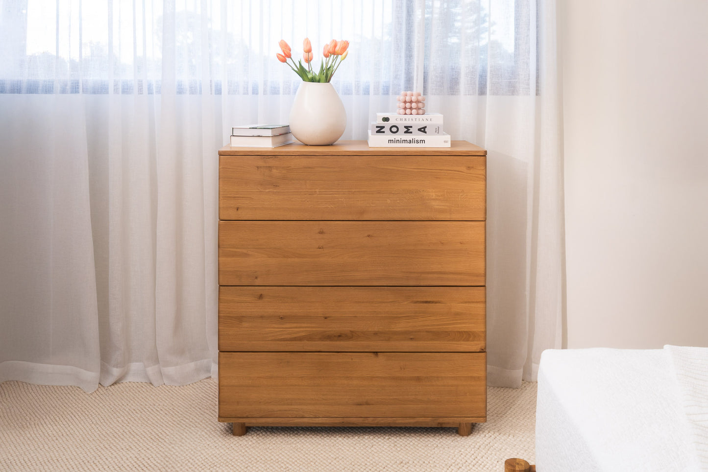 Solara Eclipse Solid American Oak Tallboy