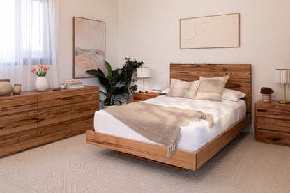 Kobe Straight Edge Fully Solid Australian Bed Frame - Made in Australia