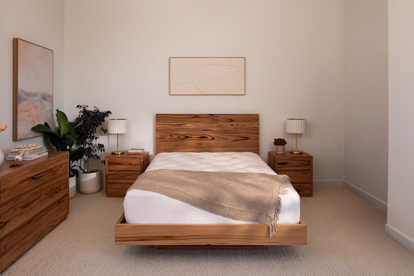Kobe Straight Edge Fully Solid Australian Bed Frame - Made in Australia