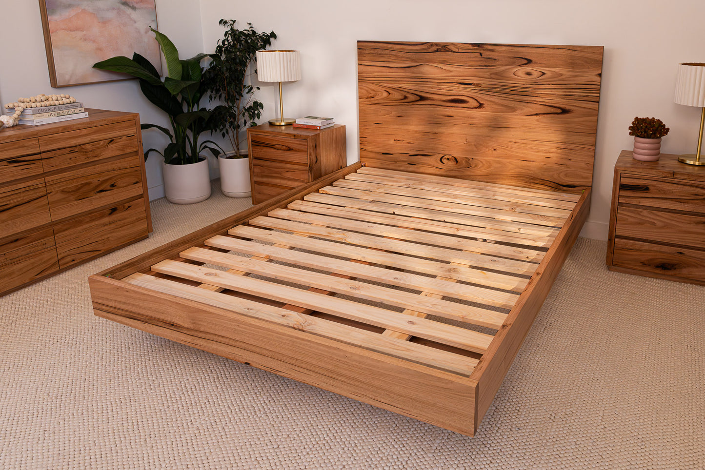 Kobe Straight Edge Fully Solid Australian Bed Frame - Made in Australia
