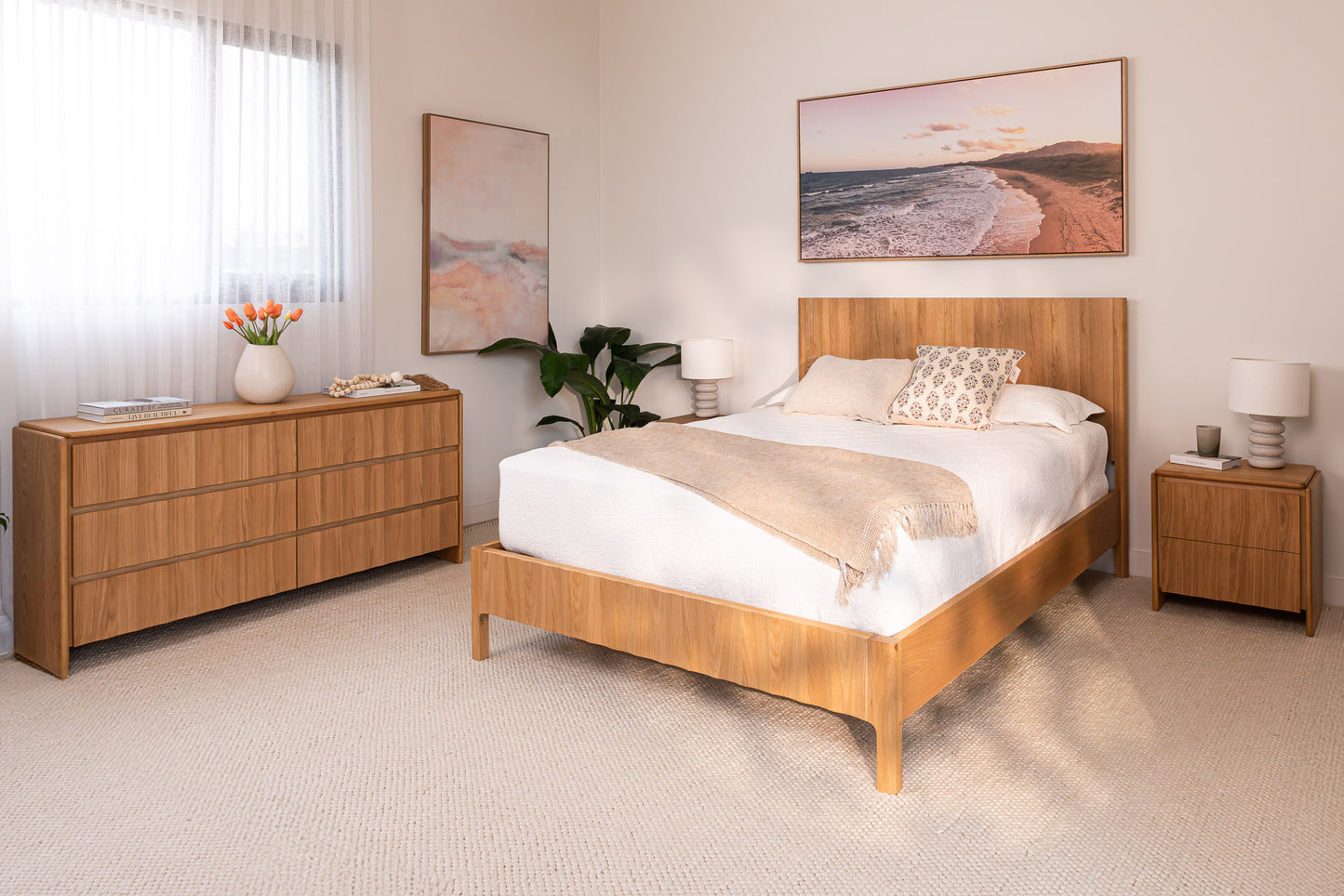 Brooklyn American Oak Bed Frame