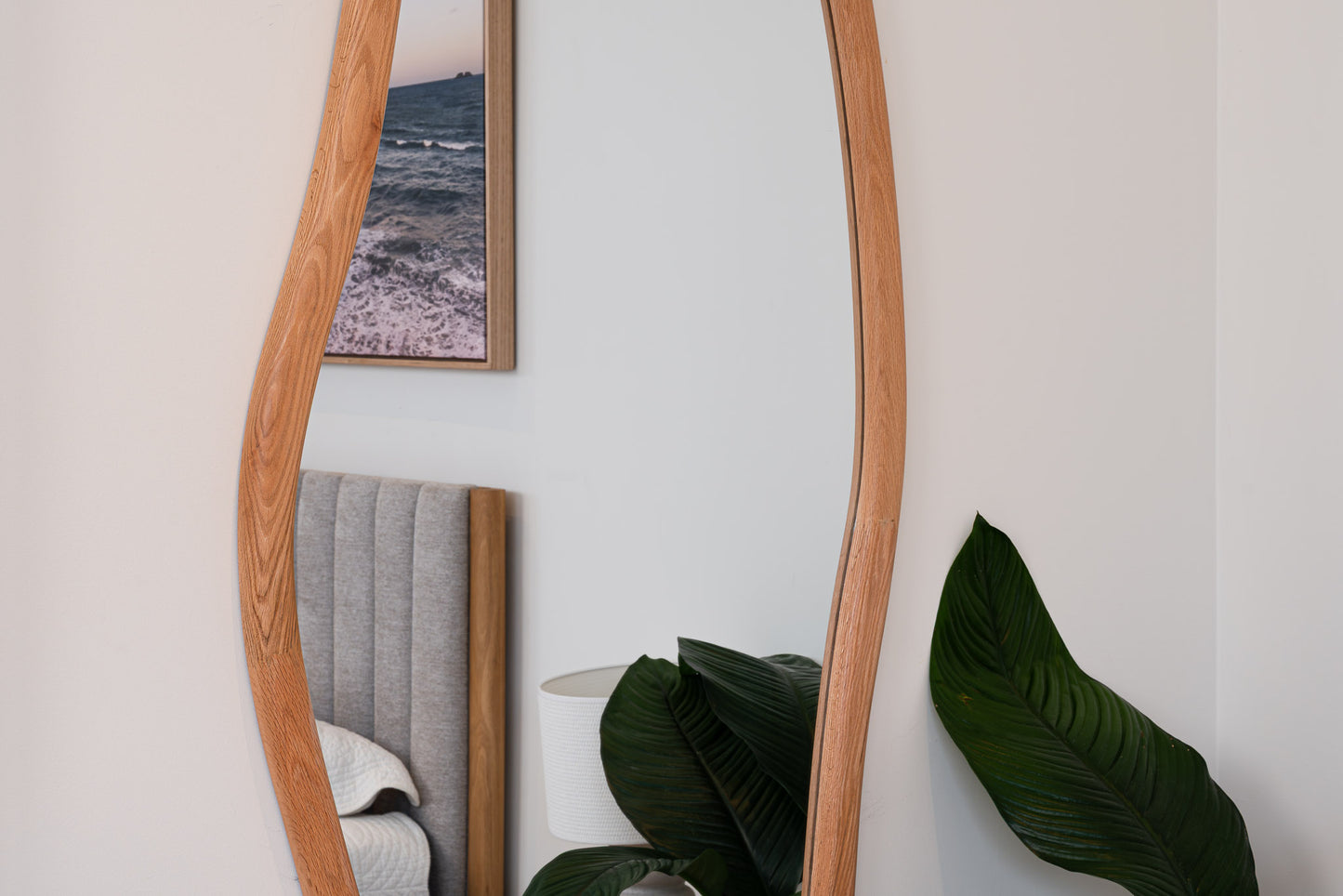 Clara Solid American Oak Mirror