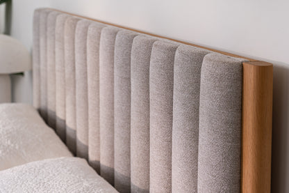 Brooklyn Upholstered American Oak Bed Frame