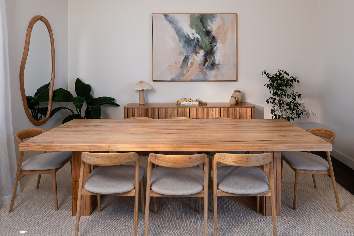 Osaka Vic Ash Feature Dining Table - Made in Australia