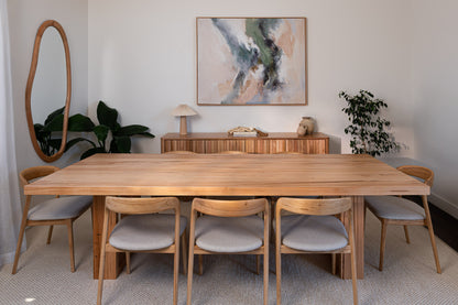 Osaka Vic Ash Feature Dining Table - Made in Australia