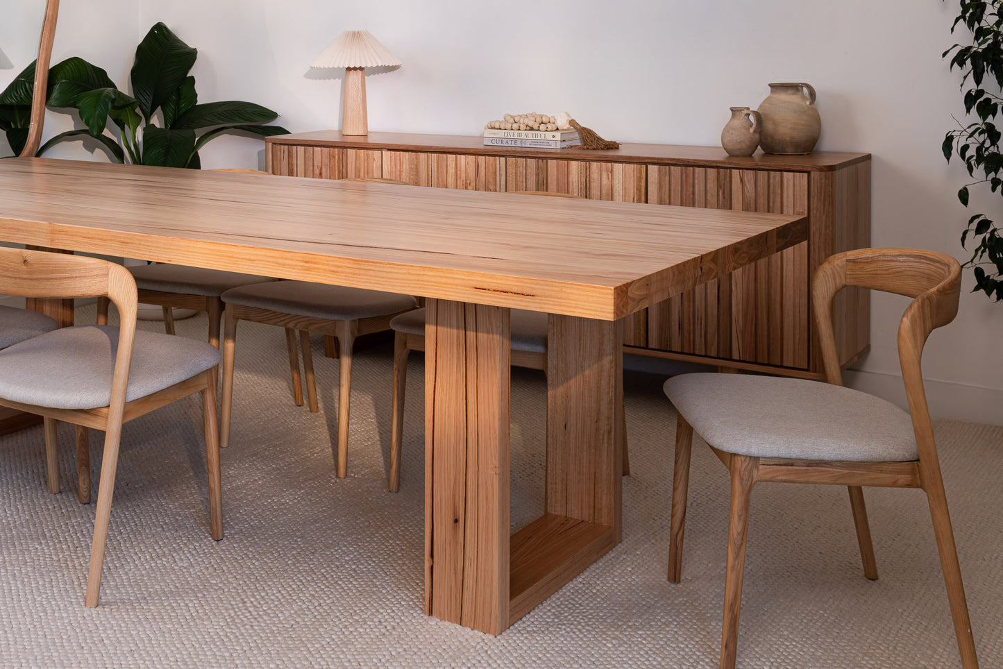 Osaka Vic Ash Feature Dining Table - Made in Australia