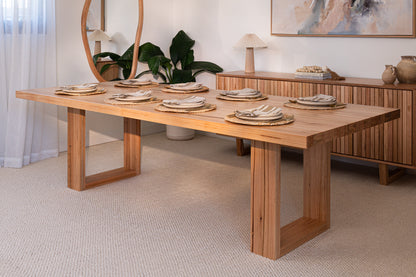 Osaka Vic Ash Feature Dining Table - Made in Australia