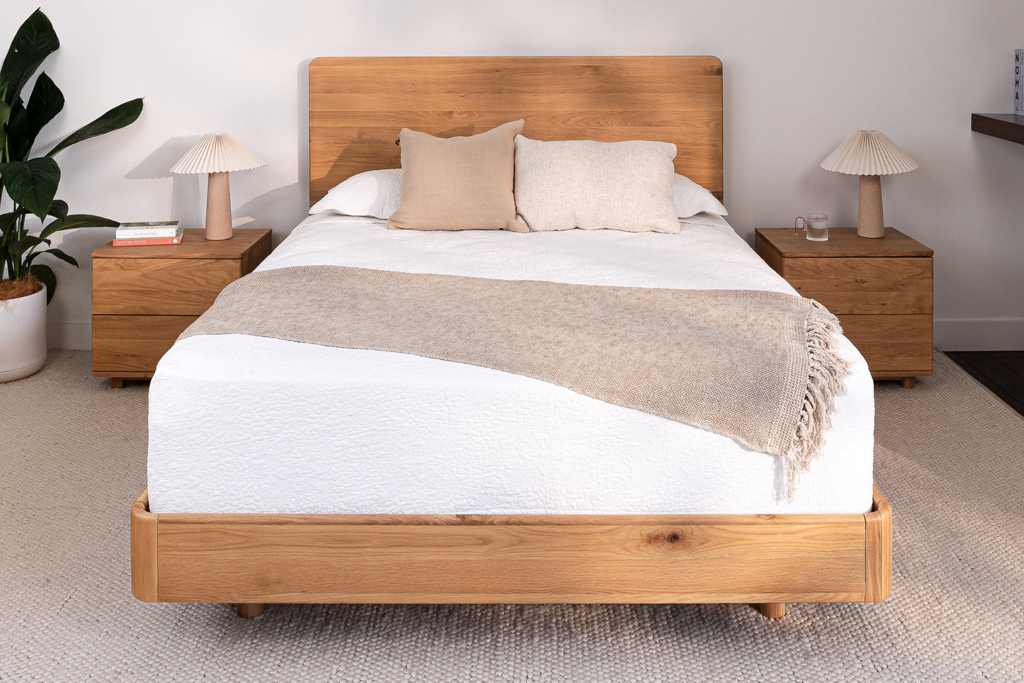 Solara American Oak Bed Frame