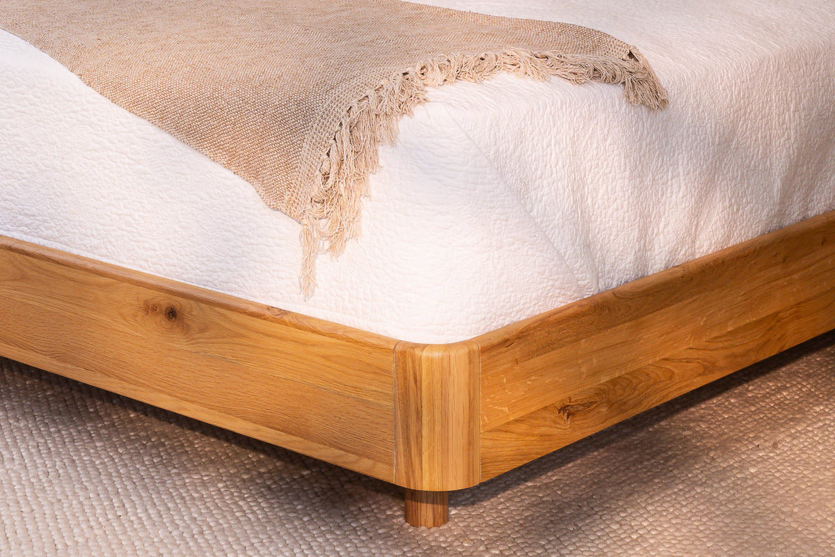 Solara Base American Oak Bed Frame