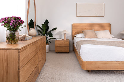 Solara American Oak Bed Frame