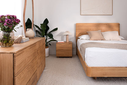 Solara American Oak Bedside Table