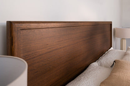 Yakka Tasmanian Oak Feature Grade Bed Frame (Smoked Walnut Stain)