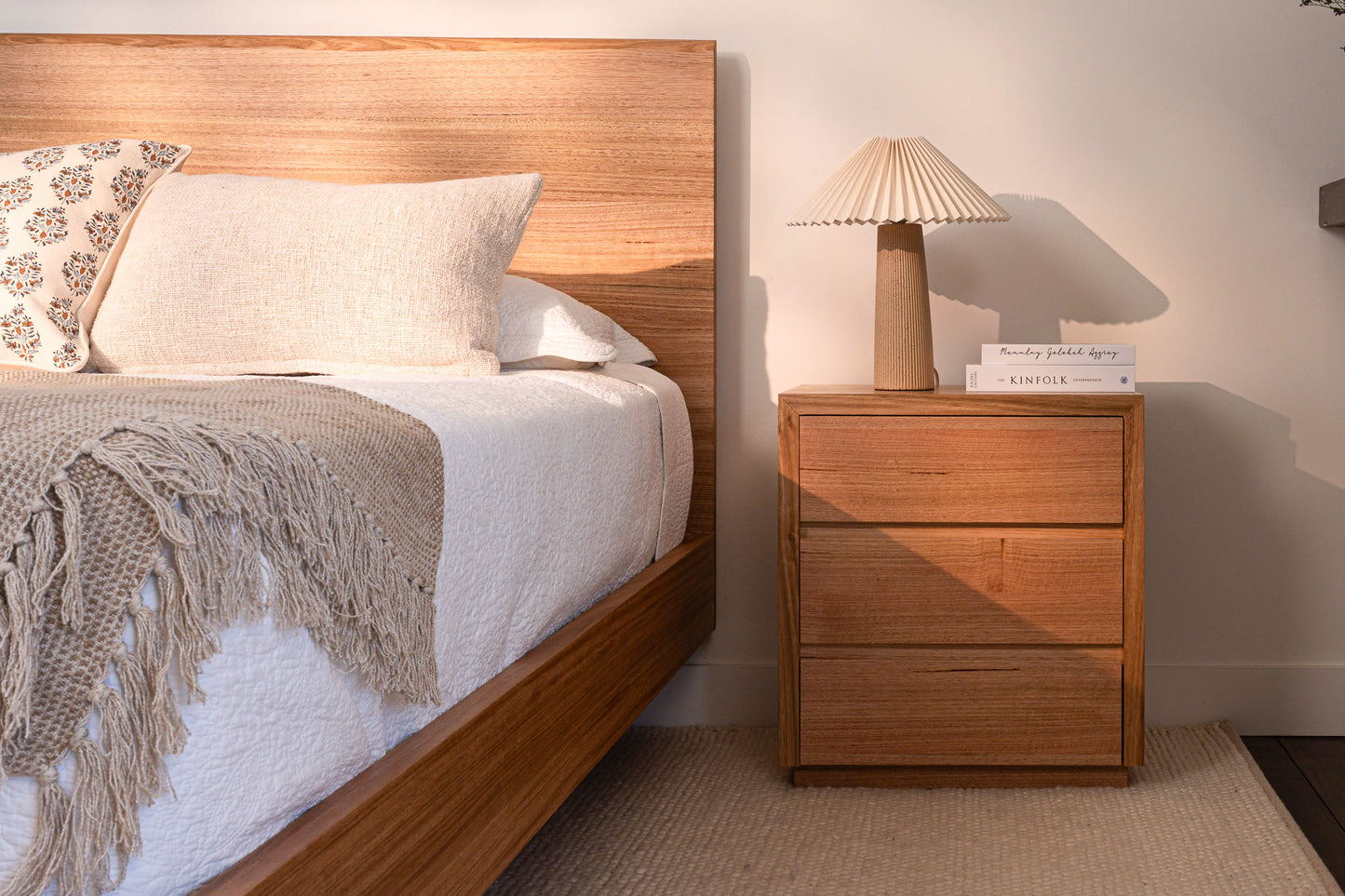 Ex Demo Set of 2 Cape Town Tasmanian Oak Bedside Table