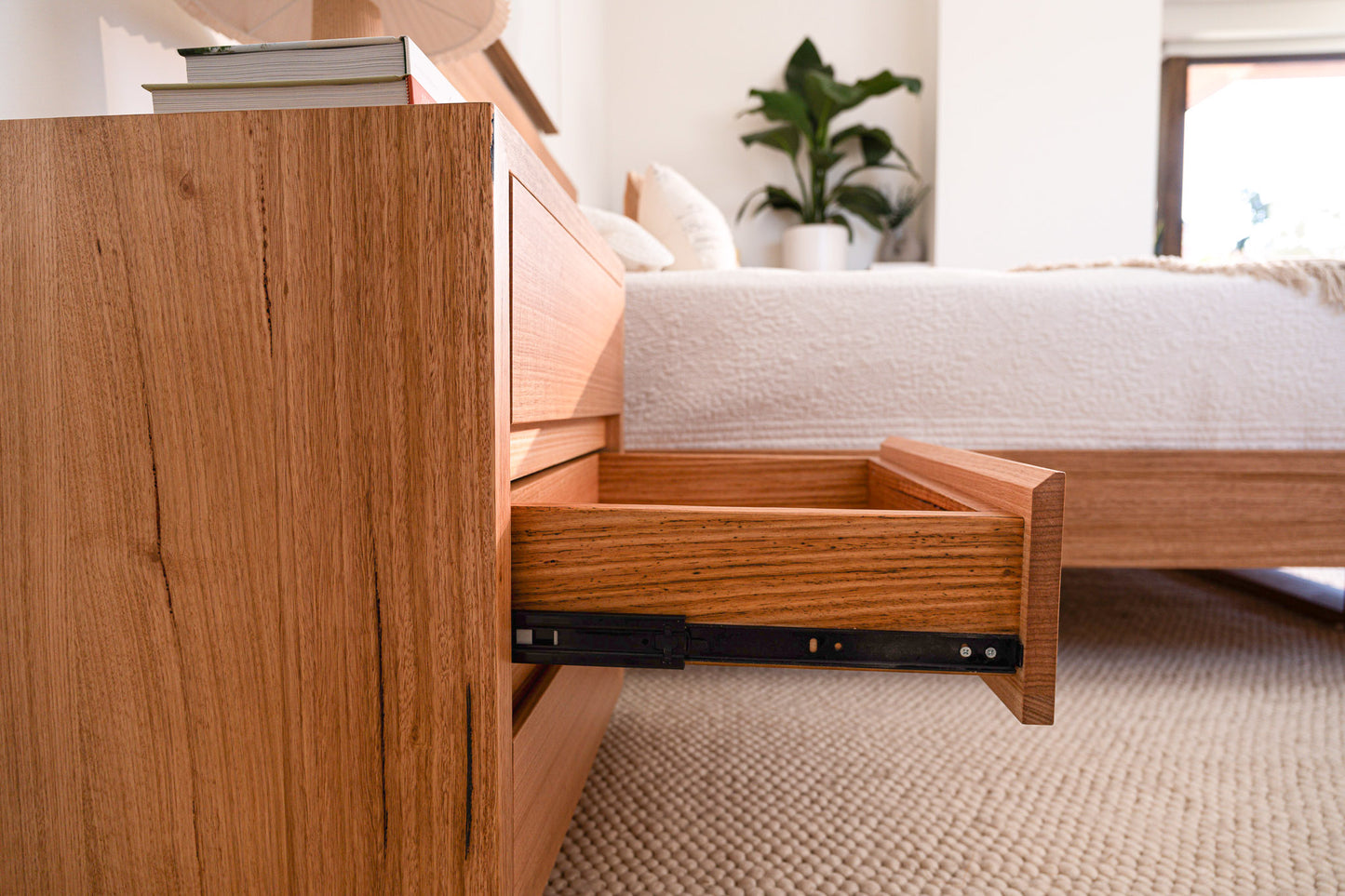 Ex Demo Set of 2 Cape Town Tasmanian Oak Bedside Table