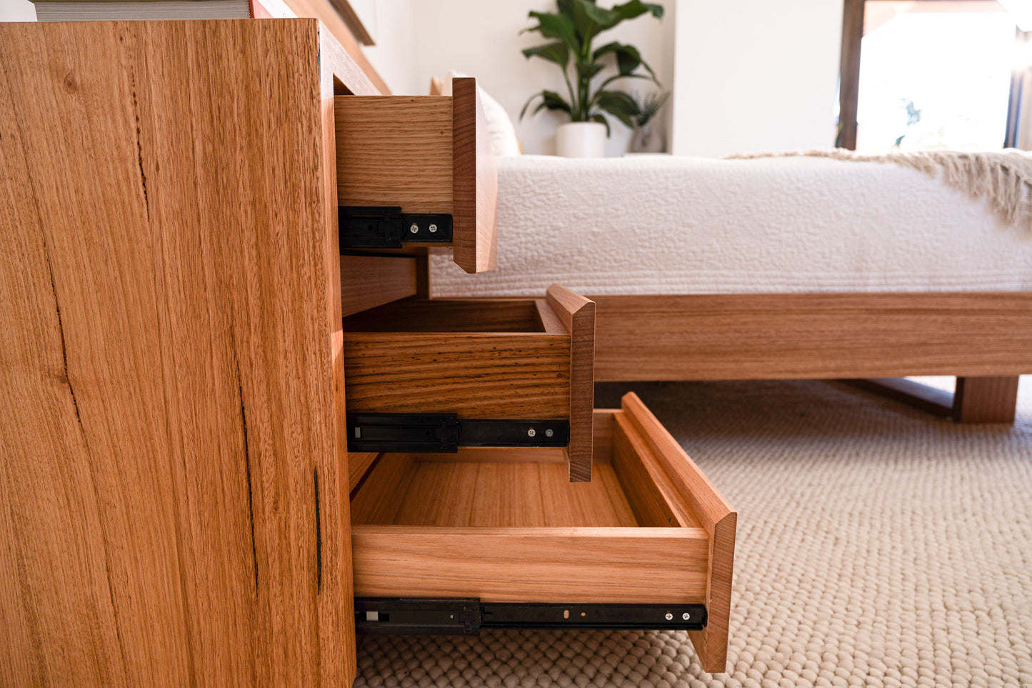 Cape Town Tasmanian Oak Bedside Table