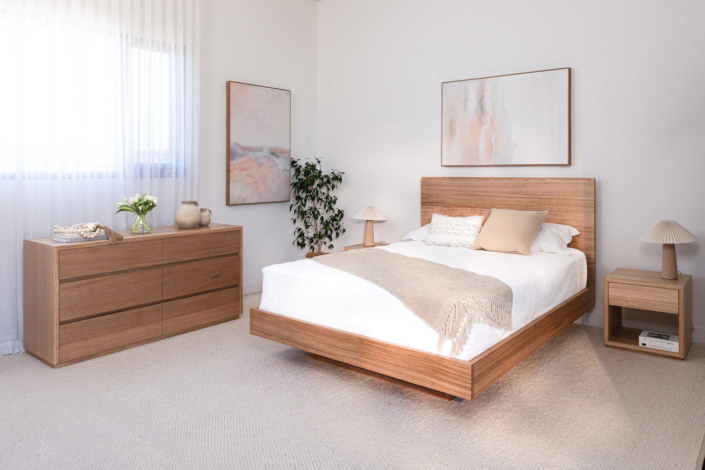 Kobe Live Edge Tasmanian Oak Bed Frame