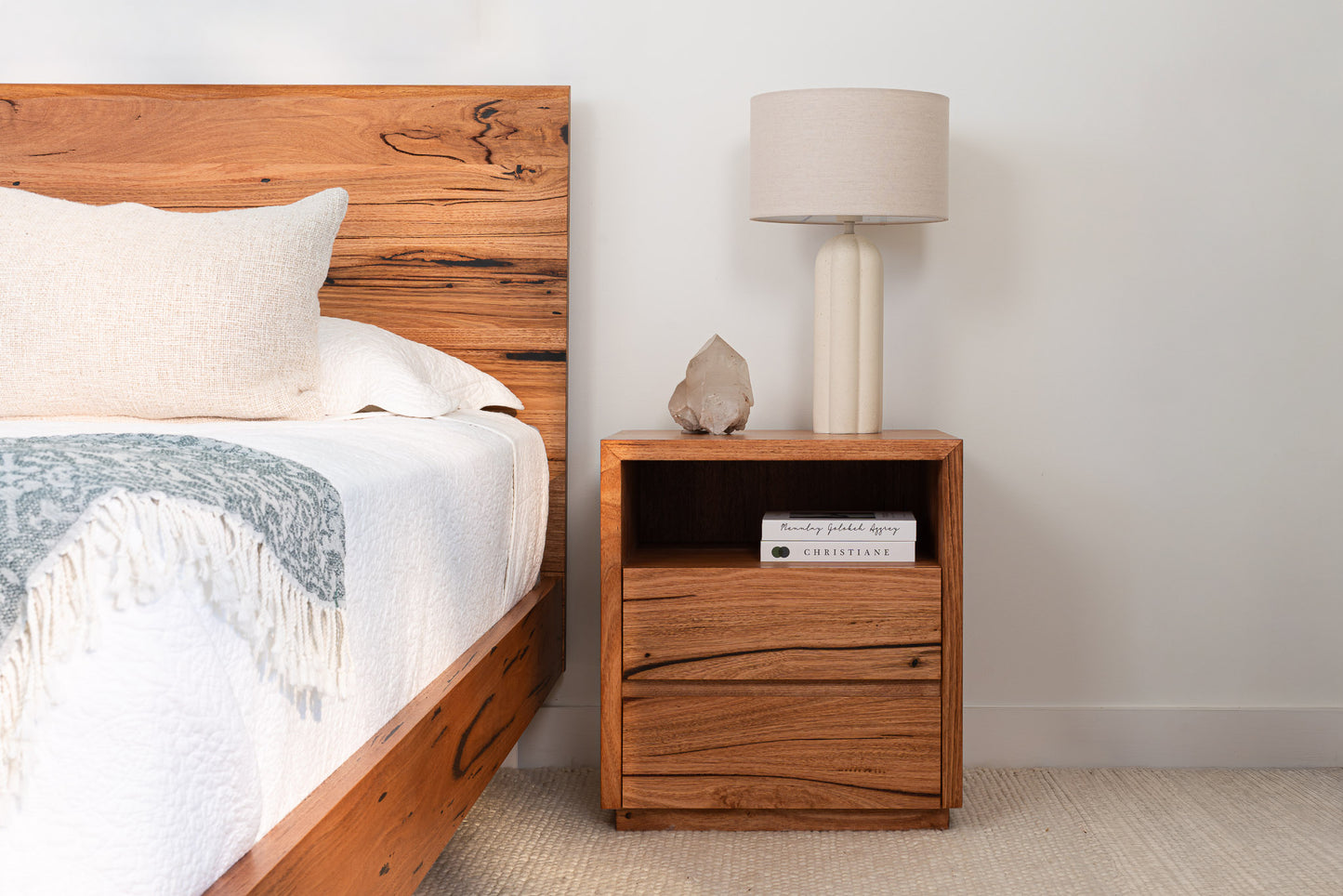 Cape Town Messmate Bedside Table (Honey Oak Stain)