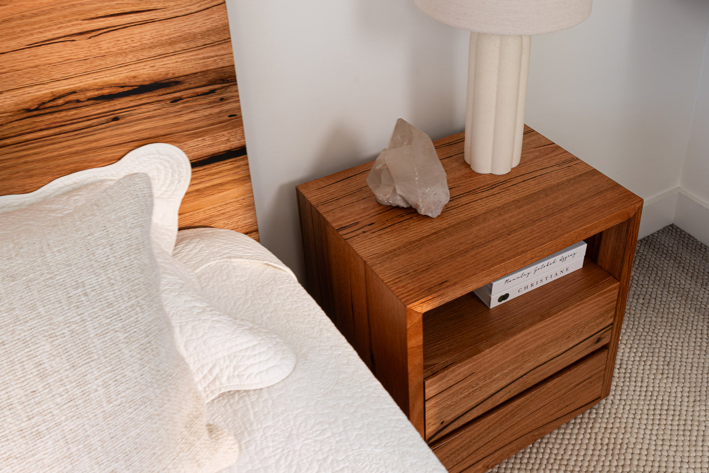 Cape Town Messmate Bedside Table (Honey Oak Stain)