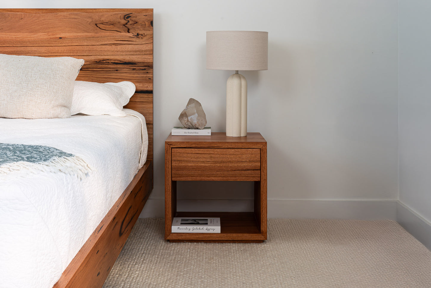 Cape Town Messmate Bedside Table (Honey Oak Stain)