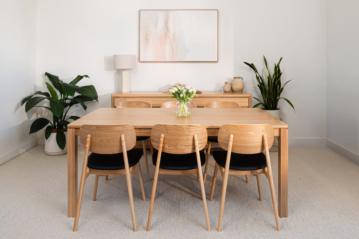 Bergen Dining Chair (Natural with choice of seat cushion)