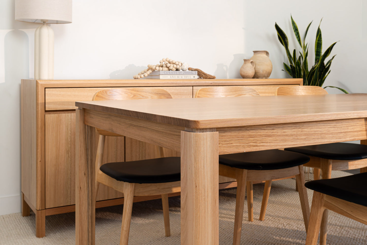 Bergen Dining Chair (Natural with choice of seat cushion)