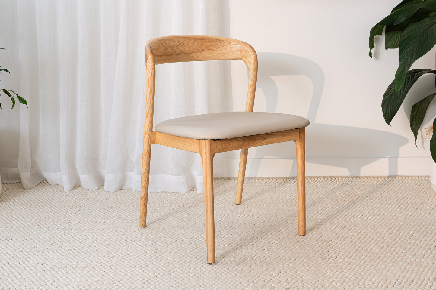 Sophie Solid American Ash Oak Hardwood Dining Chair