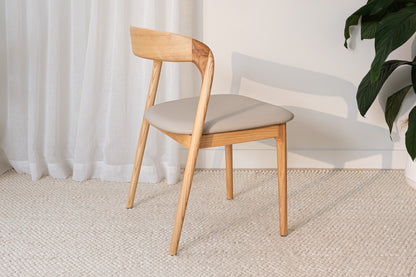 Sophie Solid American Ash Oak Hardwood Dining Chair