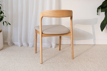 Sophie Solid American Ash Oak Hardwood Dining Chair