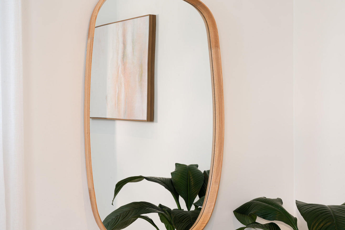 Barney American Oak Mirror