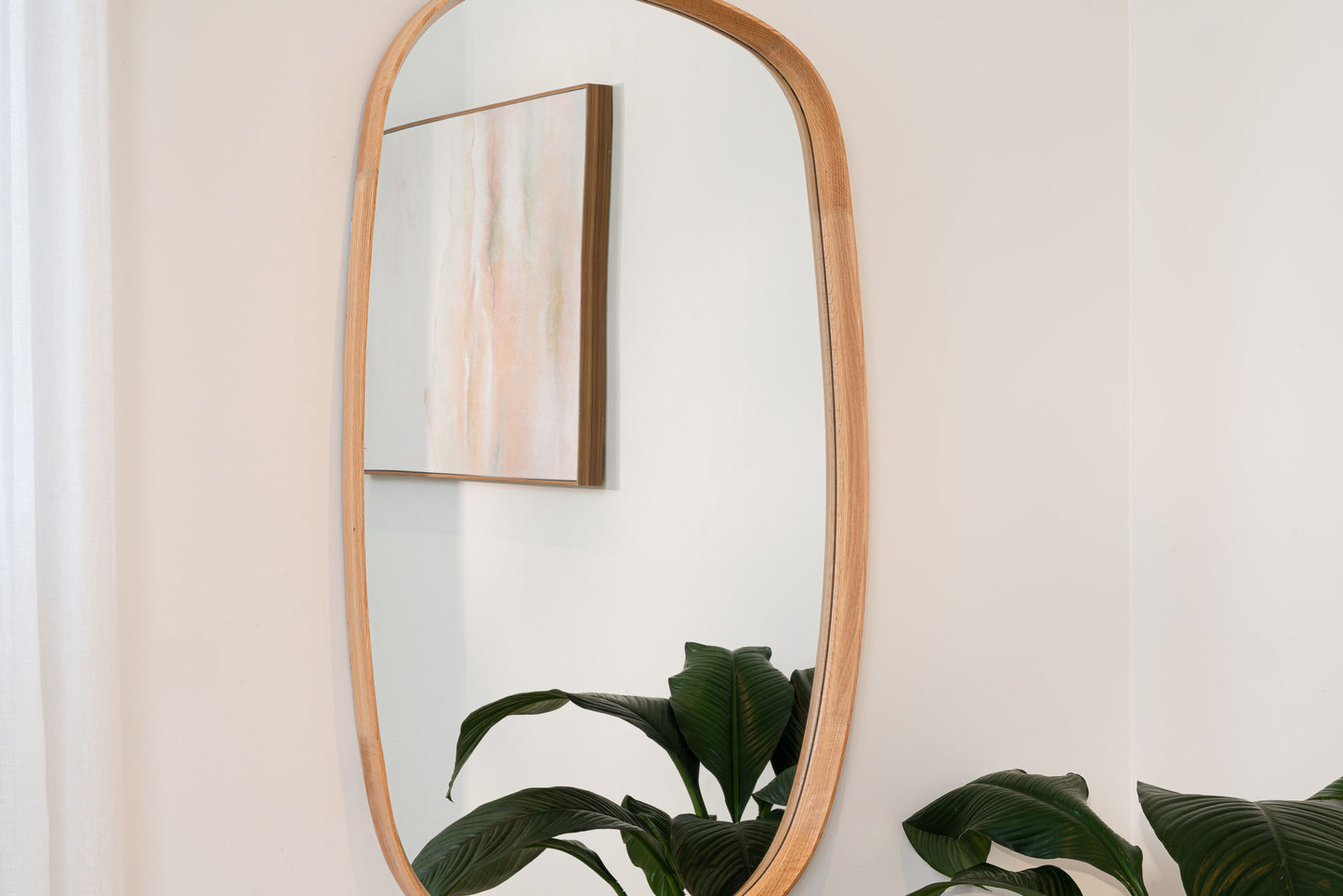 Barney American Oak Mirror
