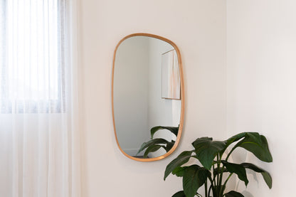 Barney American Oak Mirror