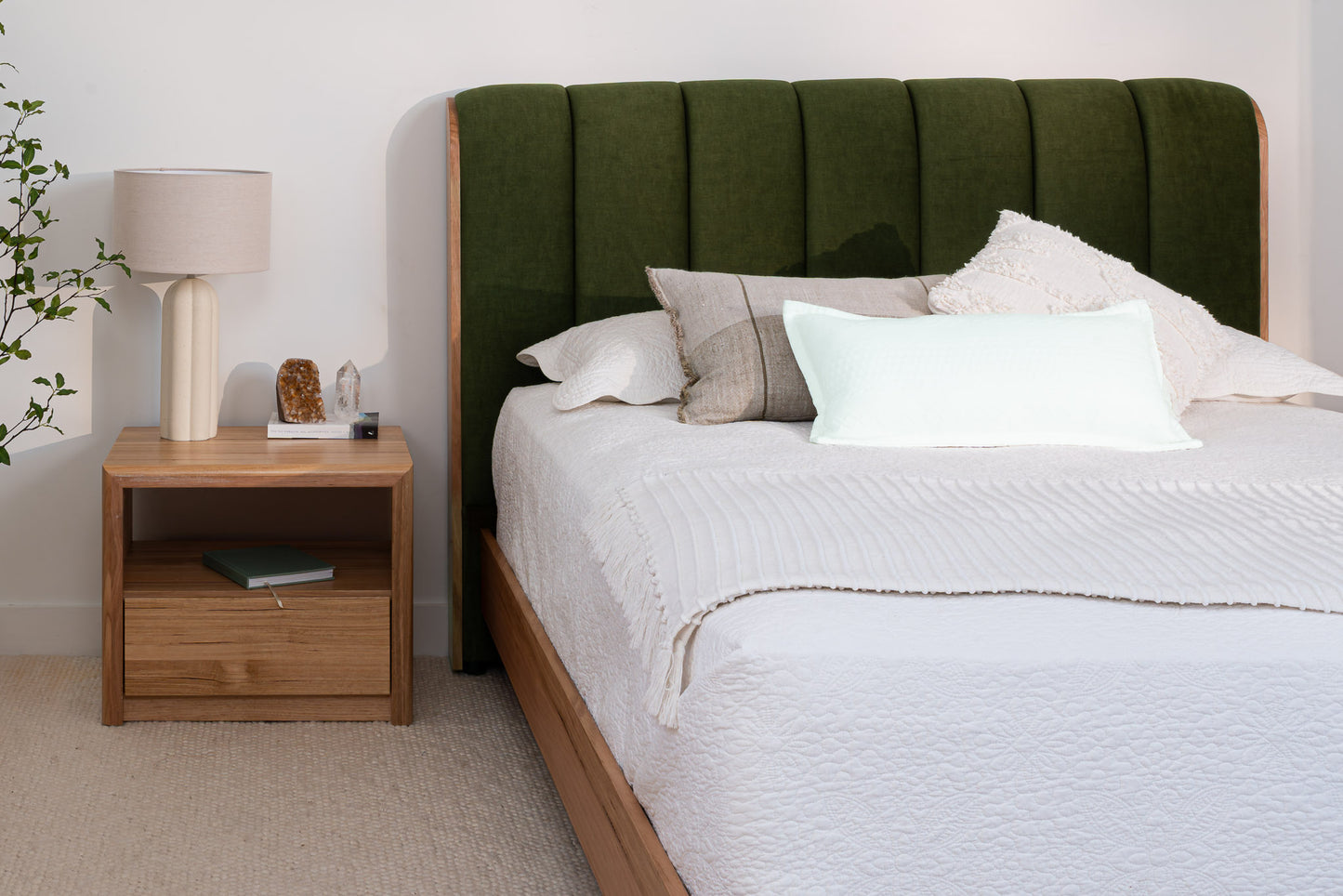 Yakka Cloud Tasmanian Oak Feature Grade Bed Frame