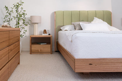 Yakka Cloud Tasmanian Oak Feature Grade Bed Frame